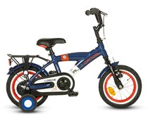 Loekie kinderfietsen Loekie Alligator jongensfiets 12" Blue/White 3+ Loekie kinderfietsen Loekie Alligator jongensfiets 12" Blue/White 3+