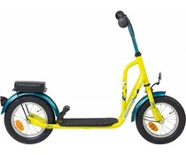 Loekie kinderfietsen Loekie Booster 12" autoped Geel met luchtbanden 4+ Loekie kinderfietsen Loekie Booster 12" autoped Geel met luchtbanden 4+