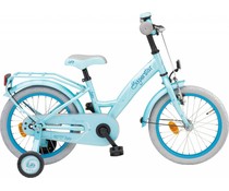 Loekie kinderfietsen Loekie Superstar meisjesfiets 16" Blue 4+ Loekie kinderfietsen Loekie Superstar meisjesfiets 16" Blue 4+