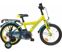 Loekie kinderfietsen Loekie Booster 16" Jongensfiets Geel 4+ Loekie kinderfietsen Loekie Booster 16" Jongensfiets Geel 4+