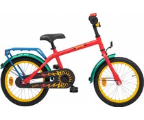 Loekie kinderfietsen Loekie Zestien 16" Jongensfiets Rood 4+ Loekie kinderfietsen Loekie Zestien 16" Jongensfiets Rood 4+