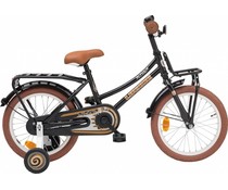 Loekie kinderfietsen Loekie Pick Up meisjesfiets 16" Zwart 4+ Loekie kinderfietsen Loekie Pick Up meisjesfiets 16" Zwart 4+