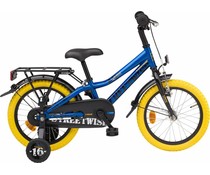 Loekie kinderfietsen Loekie Streetwise jongensfiets 16" Blauw 4+ Loekie kinderfietsen Loekie Streetwise jongensfiets 16" Blauw 4+