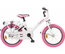 Loekie kinderfietsen Loekie Superstar meisjesfiets 18" Wit 5+ Loekie kinderfietsen Loekie Superstar meisjesfiets 18" Wit 5+