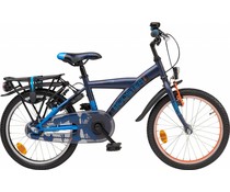 Loekie kinderfietsen Loekie Booster 18" jongensfiets Dark Blue Mat 5+ Loekie kinderfietsen Loekie Booster 18" jongensfiets Dark Blue Mat 5+