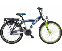 Loekie kinderfietsen Loekie Snake jongensfiets 22" 3-speed wit-blauw 6+ Loekie kinderfietsen Loekie Snake jongensfiets 22" 3-speed wit-blauw 6+