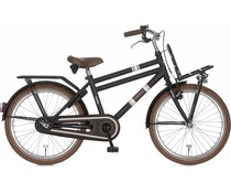 Alpina kinderfietsen Alpina Cargo jongensfiets met voordrager 22" Black Matt 6+ Alpina kinderfietsen Alpina Cargo jongensfiets met voordrager 22" Black Matt 6+