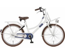 Alpina kinderfietsen Alpina Cargo meisjesfiets met voordrager 20" White Matt 6+ Alpina kinderfietsen Alpina Cargo meisjesfiets met voordrager 20" White Matt 6+