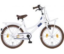 Alpina kinderfietsen Alpina Cargo meisjesfiets met voordrager 18" White Matt 5+ Alpina kinderfietsen Alpina Cargo meisjesfiets met voordrager 18" White Matt 5+