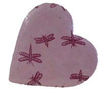 Roze doosje in de vorm van een hart Roze doosje in de vorm van een hart