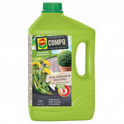 Compo Anti-Onkruid & Anti-Mos voor opritten en paden 2.5 lt