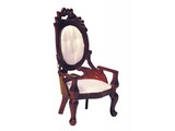 Euromini's Fauteuil met armleuningen, mahonie