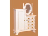 Euromini's Kast met spiegel, wit