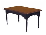Deluxe Collection Eetkamertafel, noten/ zwart