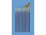 Euromini's Golden Taklon penselenset, 10-delig