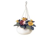 Euromini's Porseleinen hangpot met bloemen