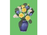 Euromini's Porseleinen vaas met bloemen