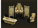 Woodcraft Poppenhuismeubels Badkamer