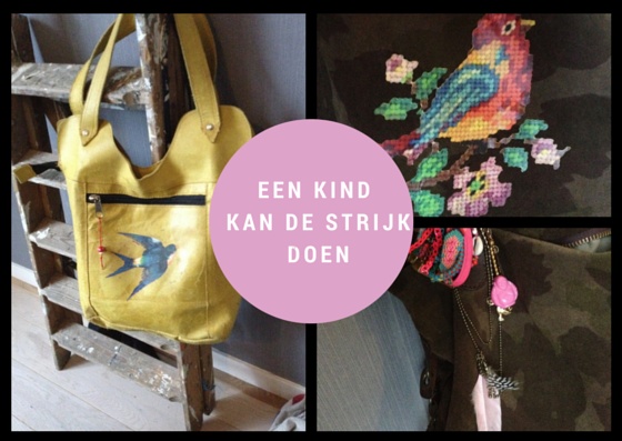 Customize je leren tas heel makkelijk met strijkapplicaties