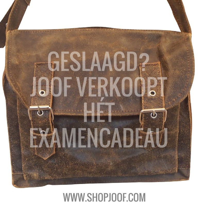 De leren schooltassen van Joof, zeker leuk als examencadeau.