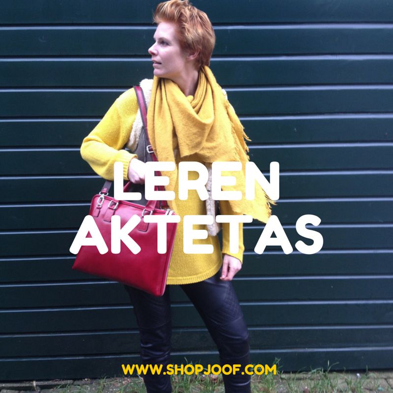 Steel de show op je werk met deze leren aktetas.