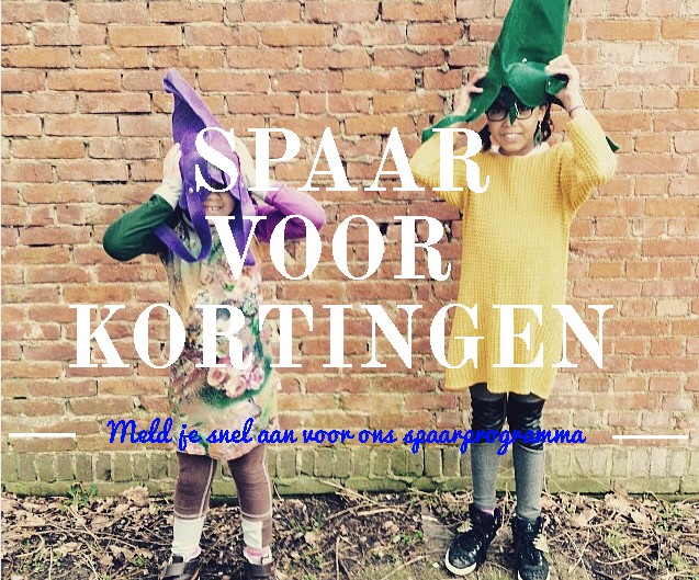 Spaar voor kortingen in de webshop met het spaarprogramma.