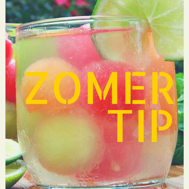 Zomertip van Joof; makkelijk te maken fruitwater.