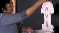 Annie Sloan 2 kleuren krijtverf aanbrengen
