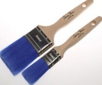 Annie Sloan platte kwast blauw (groot)
