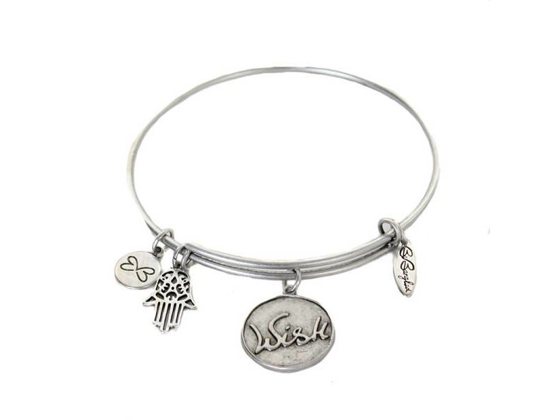 Be Bangled armband met gelukshanger WISH