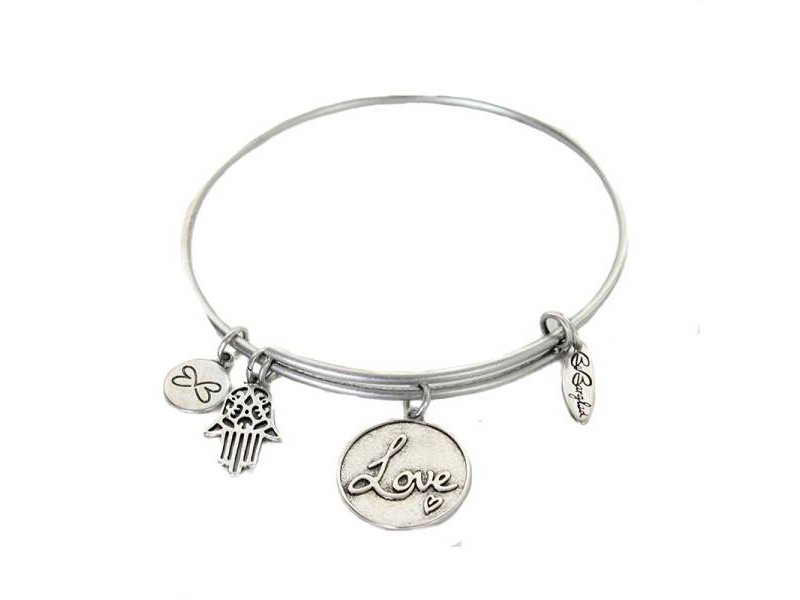 Be Bangled armband met gelukshanger LOVE