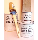 Annie Sloan pakket nr 2: 1 liter verf, 500 ml clear wax, 120 ml dark wax, Annie Sloan kwast nr 8