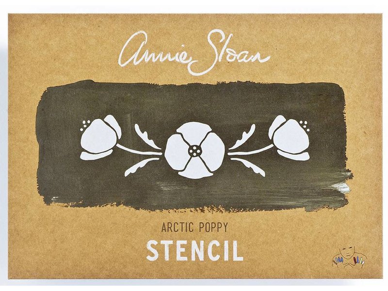 Annie Sloan sjabloon Arctic Poppy A4