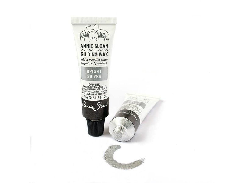 Annie Sloan gilding wax bright silver - verguld was