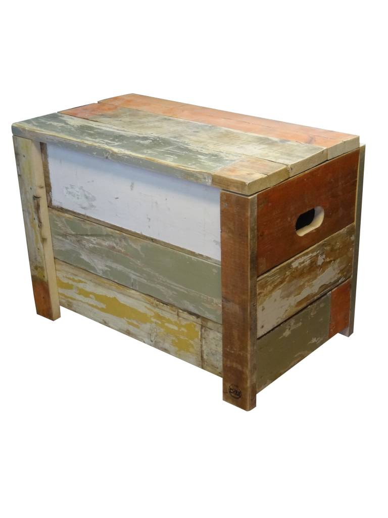Jondal' kist van sloophout pure wood design