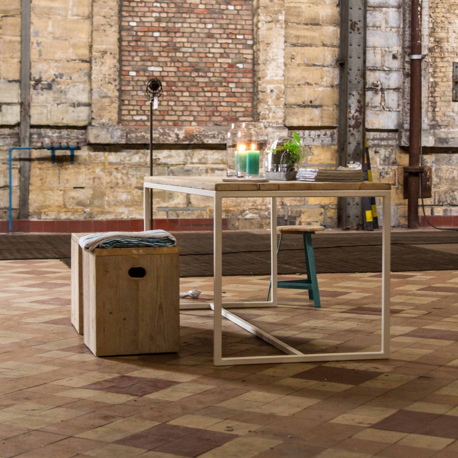 Steigerhouten industriele maatwerk tafels. uniek in belgië! pure ...