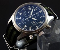 Parnis 42mm Multi-functie met stoffen band Parnis 42mm Multi-functie met stoffen band