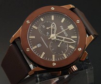 Parnis 44mm Multi-functie coffee met rubberen band Parnis 44mm Multi-functie coffee met rubberen band