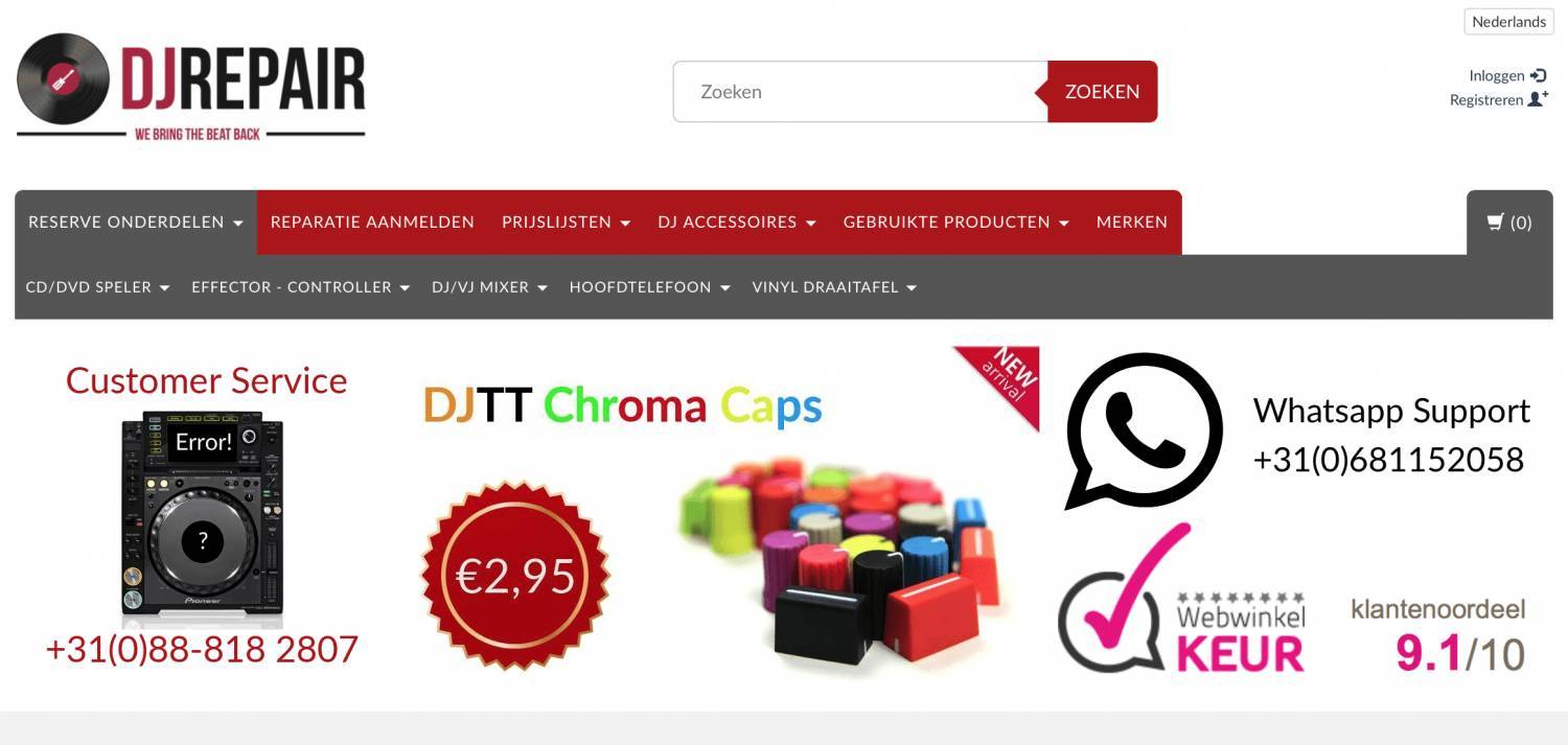 DJRepair opent haar nieuwe winkel.