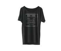 NEW YORK SCOOPED TEE NEW YORK SCOOPED TEE