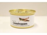 Grasshoppers in blik