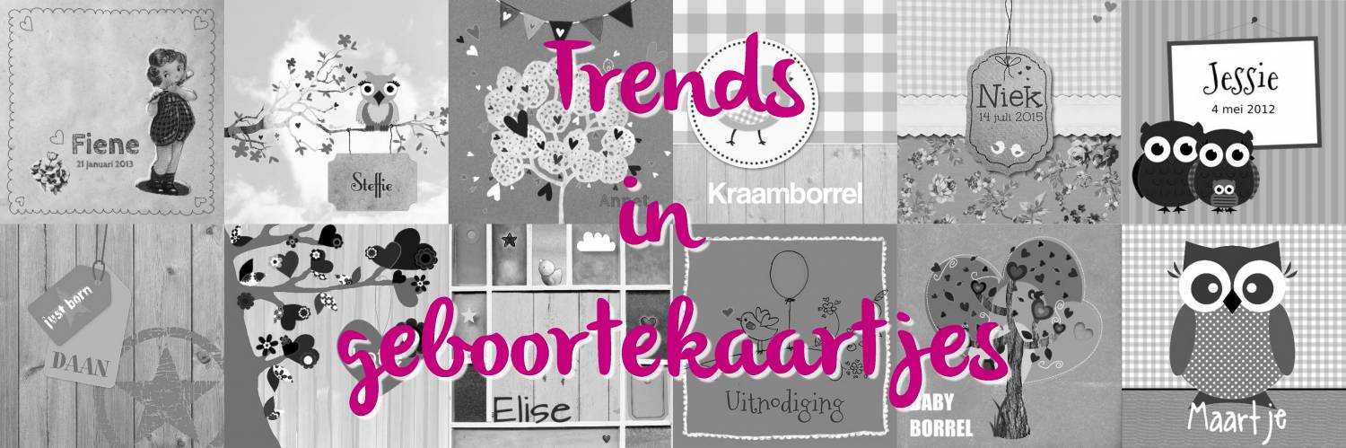 Trends in geboortekaartjes