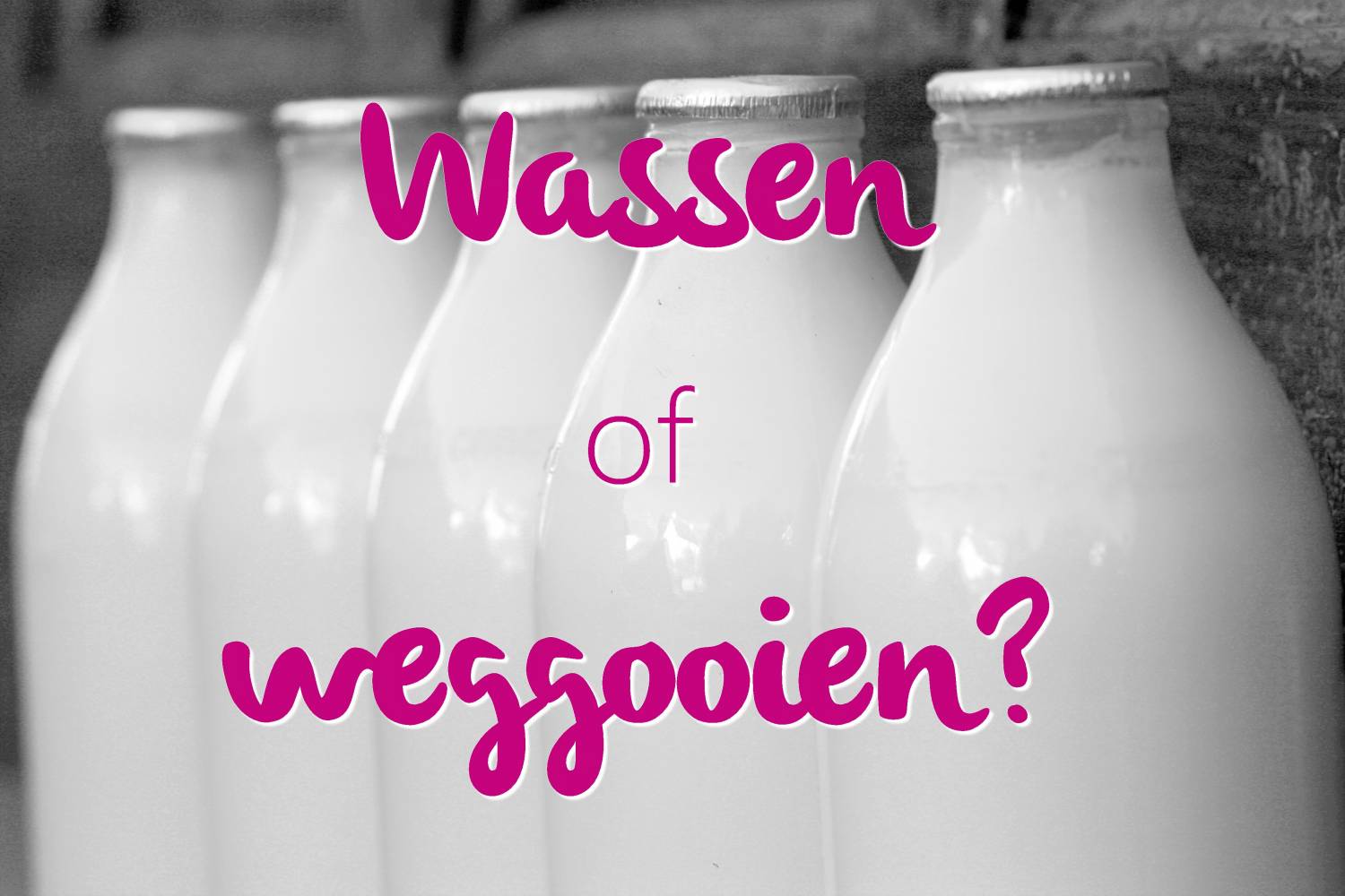 Zoogcompressen; wassen of wegwerpen?