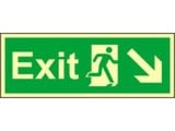 Exit Right, Down