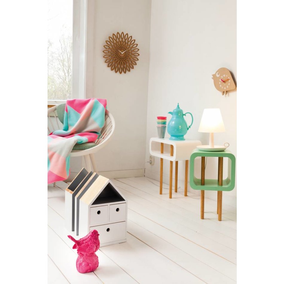 Present time fleece deken blok roze ippys