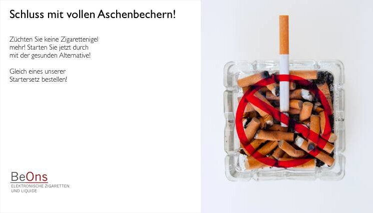Keine vollen Aschenbecher mehr!