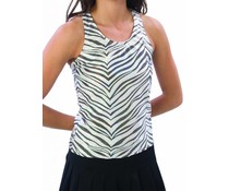 Pizzazz Glitter racerback cheer top zwart/wit Pizzazz Glitter racerback cheer top zwart/wit