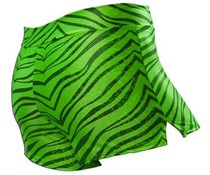 Pizzazz Zebra glitter cheer short lime Pizzazz Zebra glitter cheer short lime