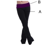 Dansgirl Jazzbroek dames roll down paars Dansgirl Jazzbroek dames roll down paars