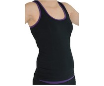 Dansgirl Danstop zwart met paars Dansgirl Danstop zwart met paars